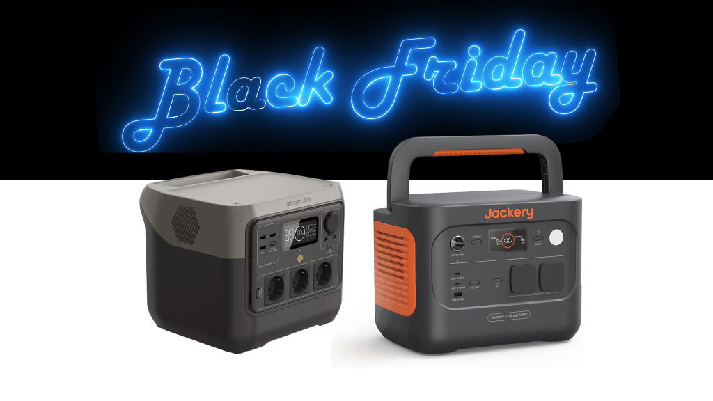Black Friday Powerstations: Top-Geräte von EcoFlow, Jackery und Anker reduziert
