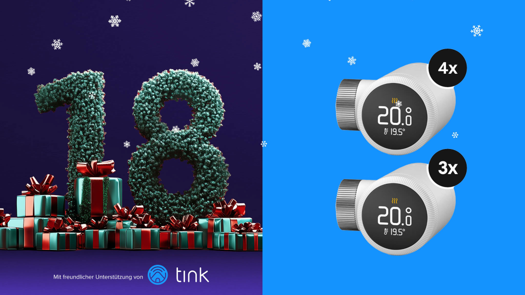 Adventskalender Tür 18: Gewinnen Sie zwei smarte tado° X Heiz-Sets