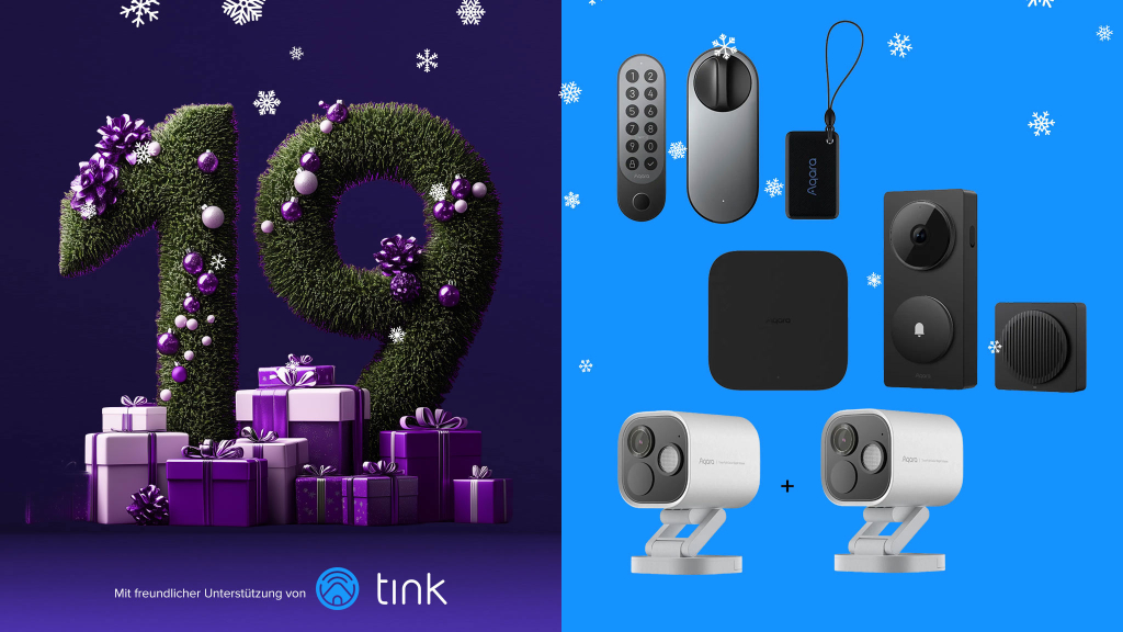 Adventskalender Tür 19: ein Aqara Türschloss- und Kamera-2er-Set
