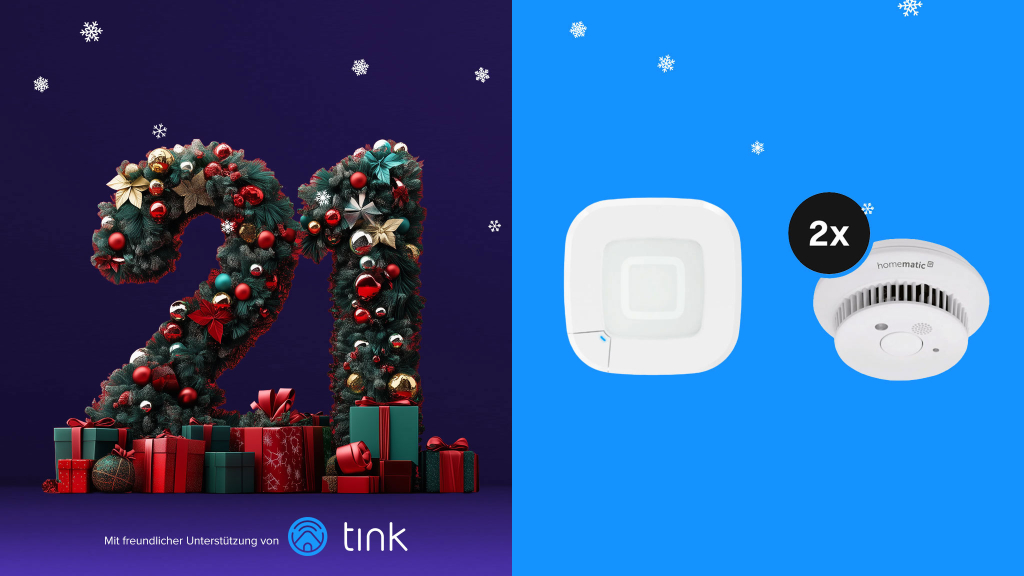 Adventskalender Tür 21: Gewinnen Sie ein Homematic IP Starter Set mit zwei Rauchwarnmeldern und Access Point 2