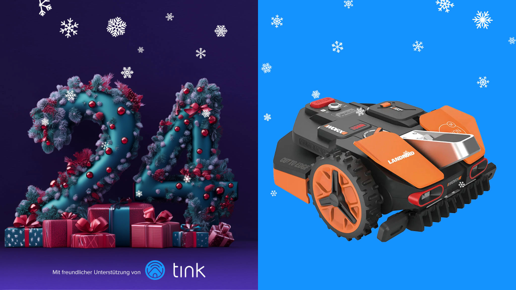 Adventskalender Tür 24: ein Mähroboter Landroid Vision M800 von Worx