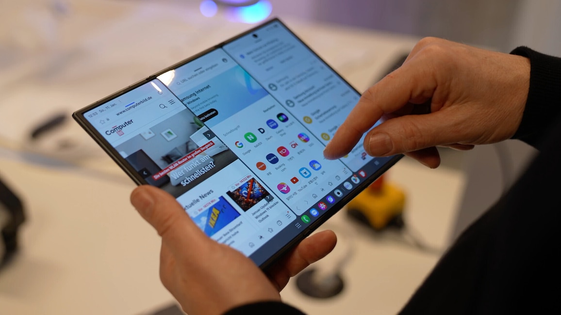 Galaxy Z TriFold ausprobiert: Samsung-Handy als Dreifach-Falter ...