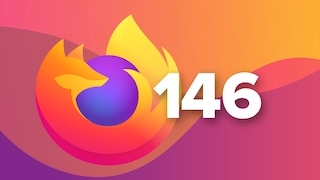 Firefox-Logo und die Zahl 146