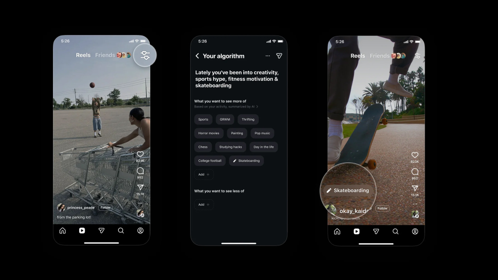 Instagram gibt Nutzern mehr Kontrolle über ihren Algorithmus