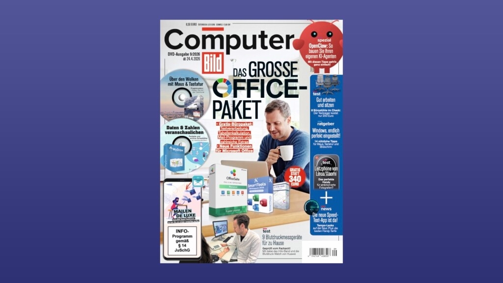 Heftvorschau: Das bietet die COMPUTER BILD 9/2026