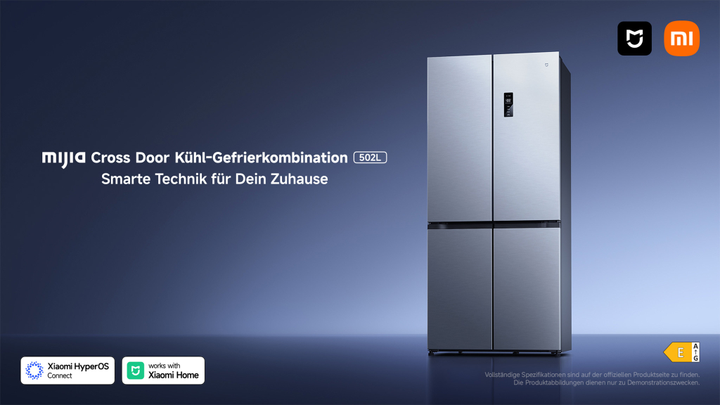 Mijia Cross Door 502L: Xiaomis smarter Kühlschrank startet in Deutschland