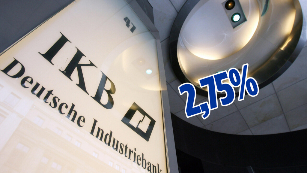 IKB erhöht Zinsen beim Festgeld – in der Spitze auf 2,75 % p.a.