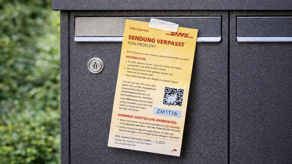Betrug mit falschen DHL-Benachrichtigungen