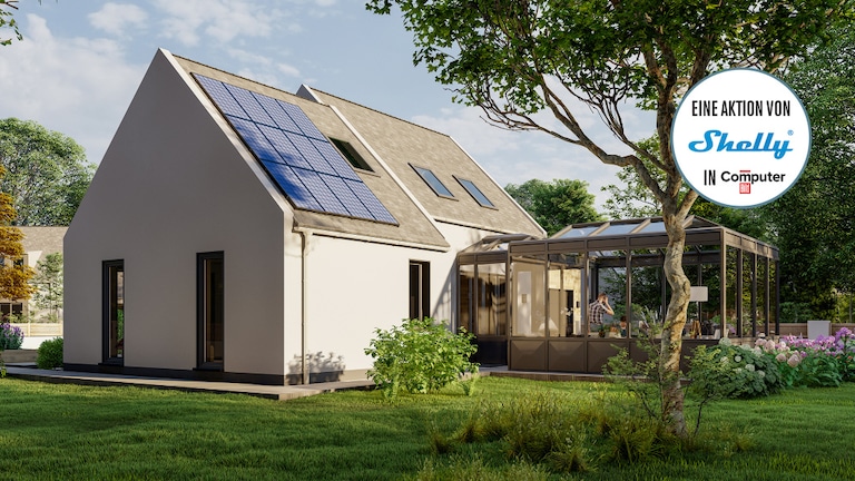 Ein Haus mit Garten.