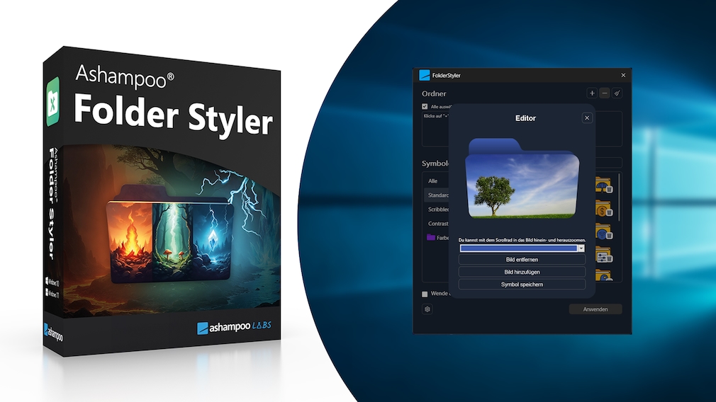 Gratis-Vollversion: Ashampoo Folder Styler verschönert Windows