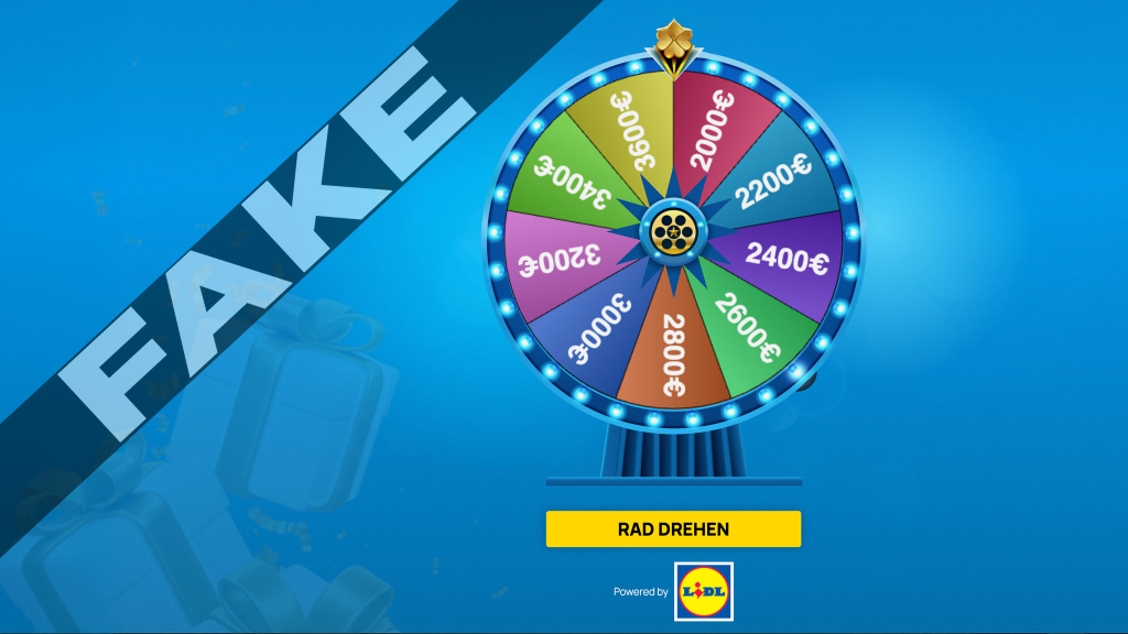 Das Lidl-Glücksrad ist ein Betrug