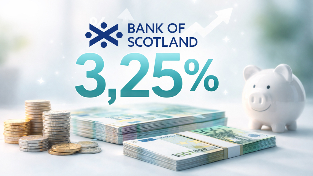 Zins-Kracher bei der Bank of Scotland: 3,25 Prozent aufs Tagesgeld