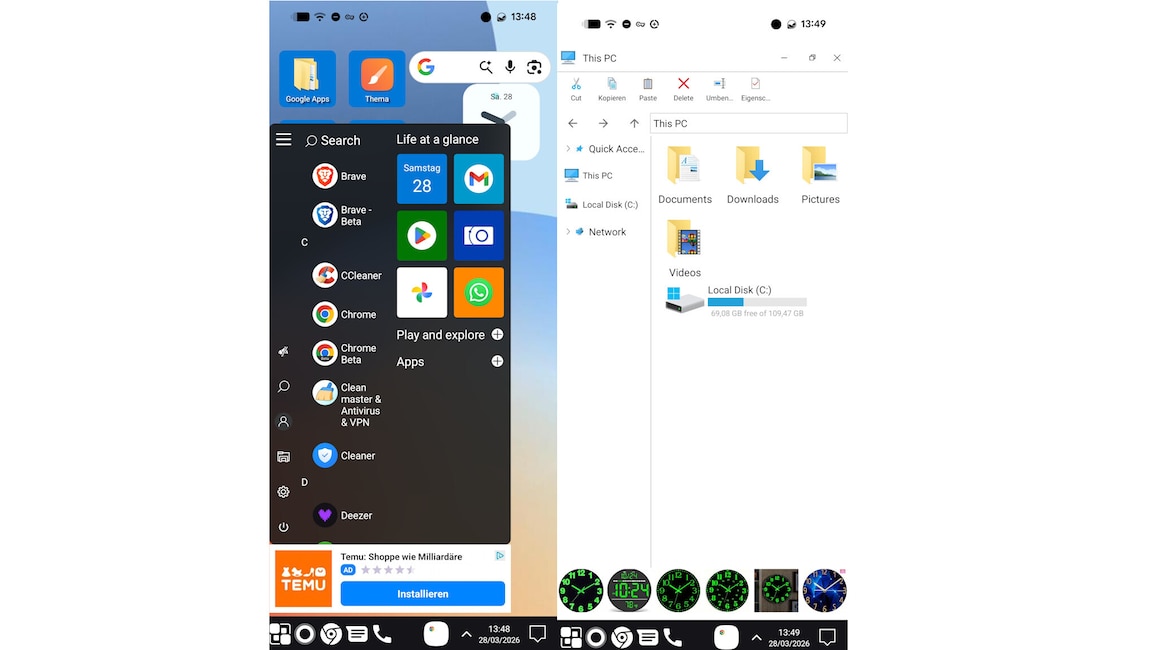Windows-11-Design für Android: Ein Launcher hilft - COMPUTER BILD