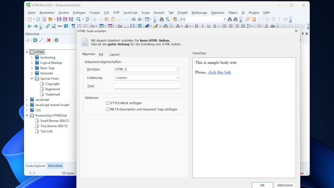 HTMLPad: Web-Editor für Windows nun mit KI-Funktionen - COMPUTER BILD