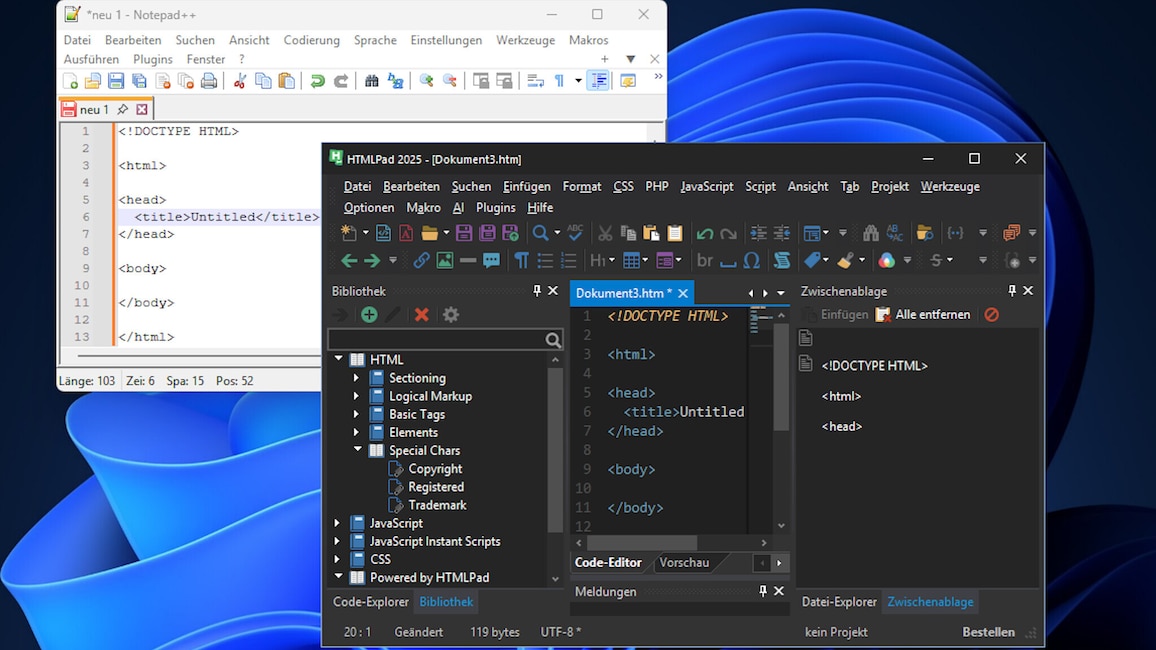 HTMLPad: Web-Editor für Windows nun mit KI-Funktionen - COMPUTER BILD