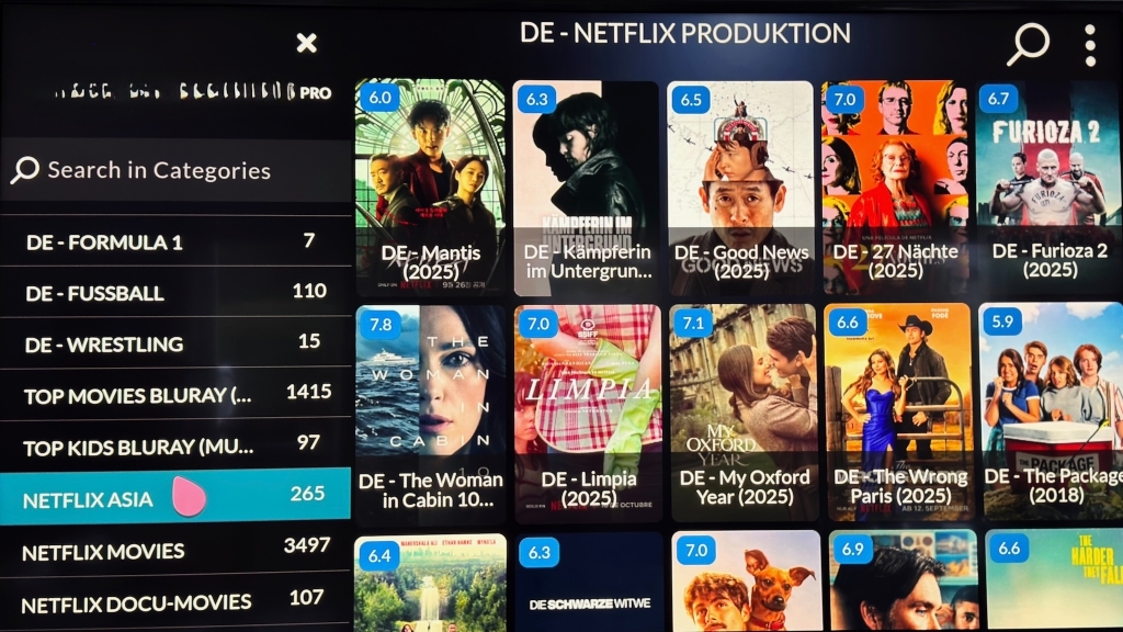 So sieht die illegale IPTV-App mit Sky, Netflix, HBO Max und DAZN aus
