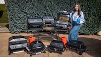 Sieben Tischgasgrills im Test von Redakteurin Kimberly Hofmann
