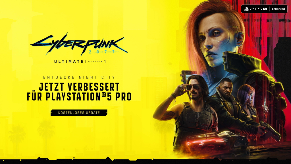 Cyberpunk 2077 bekommt Gratis-Update für PS5 Pro
