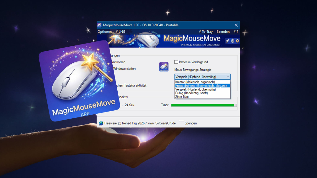 MagicMoveMouse: Ein magisches Tool für die Maus unter Windows