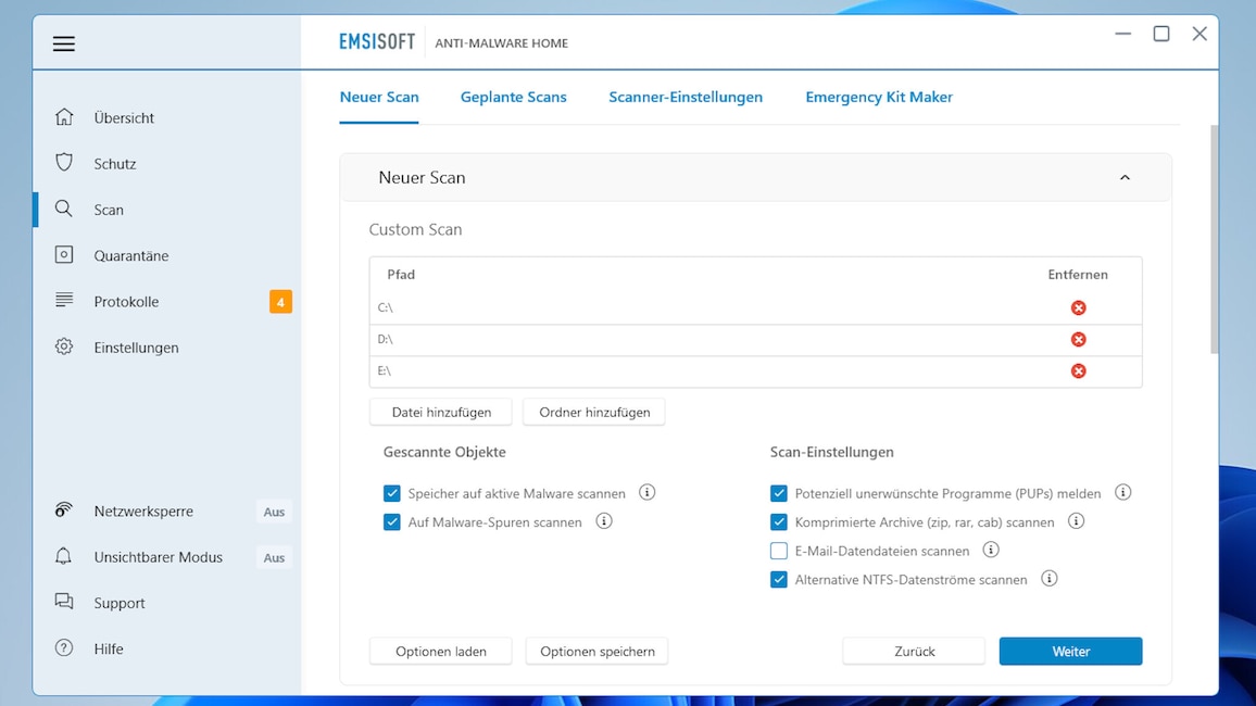 Emsisoft Anti-Malware: Review – Software im Praxis-Test - COMPUTER BILD