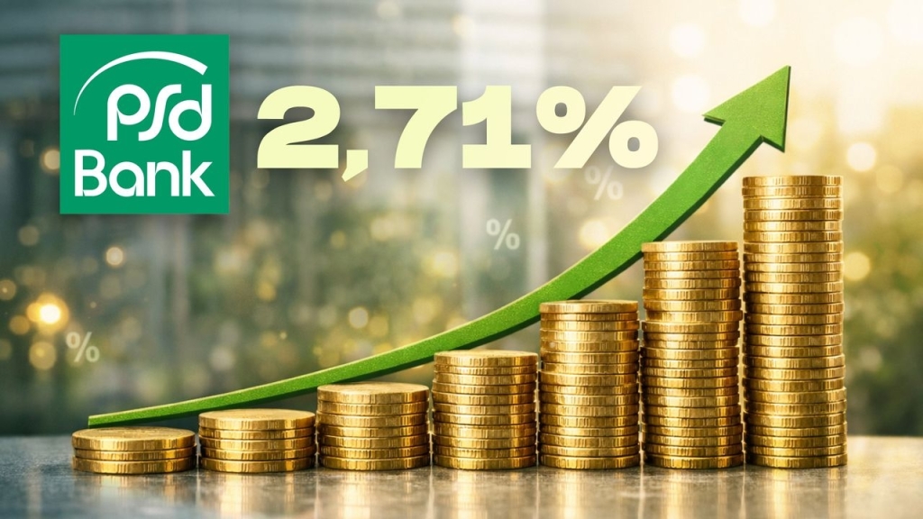 PSD FestGeld im Check: Bis zu 2,71 Prozent Zinsen p. a.