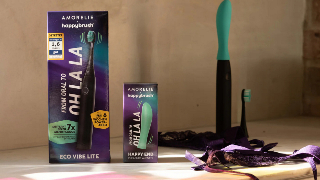 Happybrush und Amorelie bringen ungewöhnlichen Zahnbürsten-Aufsatz