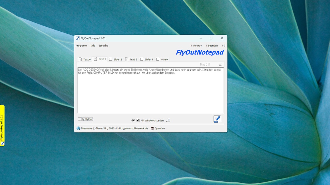 FlyOutNotepad