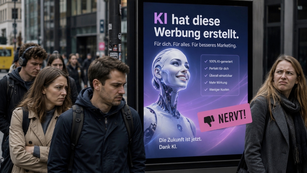 KI in der Werbung: Unternehmen begeistert, Verbraucher genervt