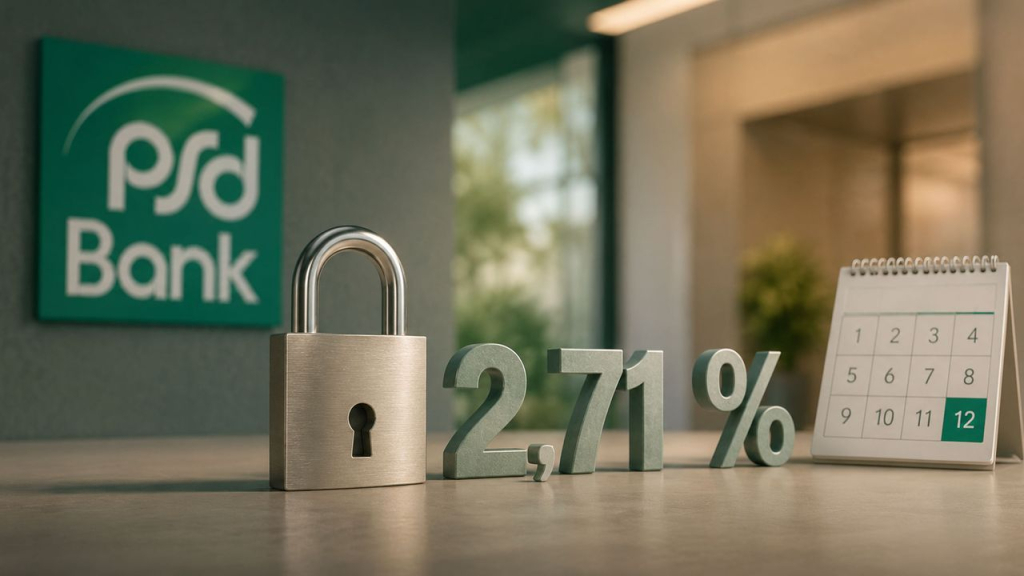 2,71 Prozent für 1 Jahr: So spart man bei der PSD Bank