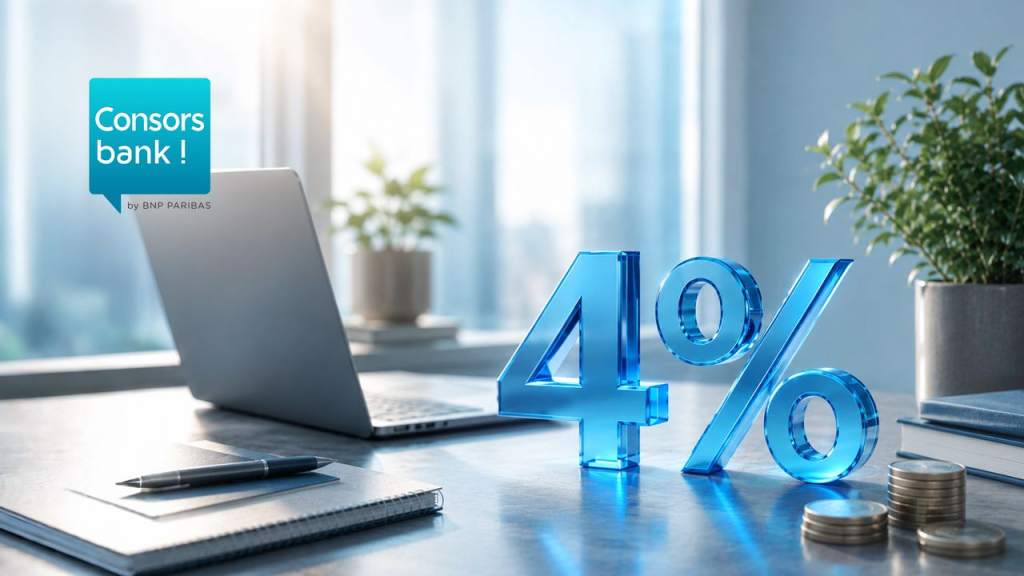 Consorsbank lockt mit 4 % Zinsen beim Depotwechsel