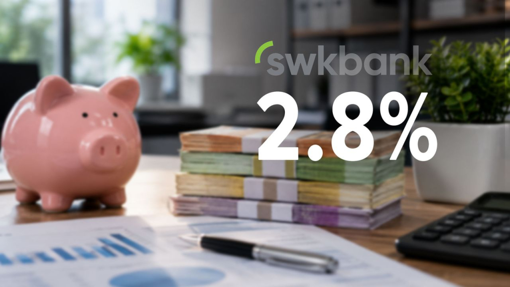 Zinsen garantiert: Festgeld bei der SWK mit bis zu 2,8 %