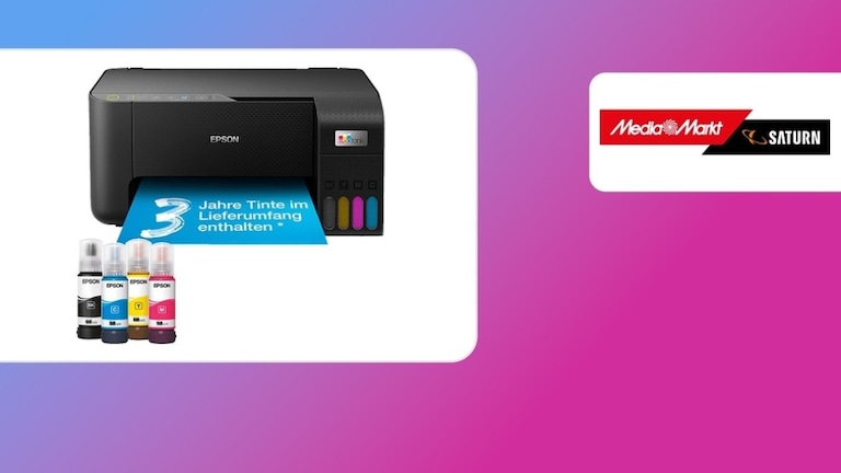 Epson EcoTank ET-2865: Sparsamer Multifunktionsdrucker jetzt reduziert