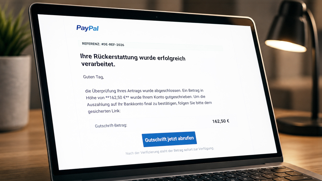 Neue PayPal-Abzocke mit Fake-Rückerstattungen