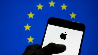 Smartphone mit iPhone-Logo