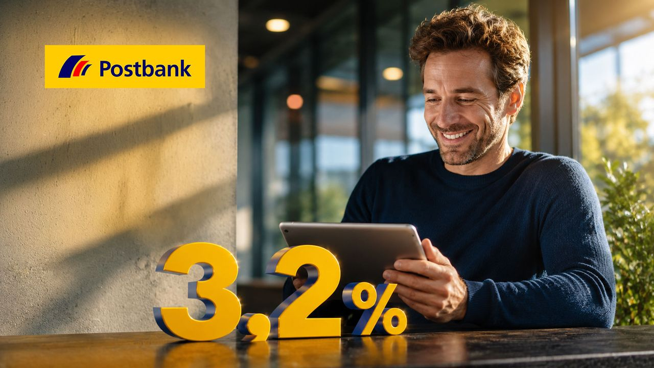 Postbank: Starke 3,2 Prozent Zinsen aufs Tagesgeld – mit Haken ...