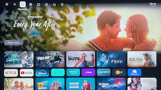 Startseite vom Amazon Fire TV Stick HD (2026)