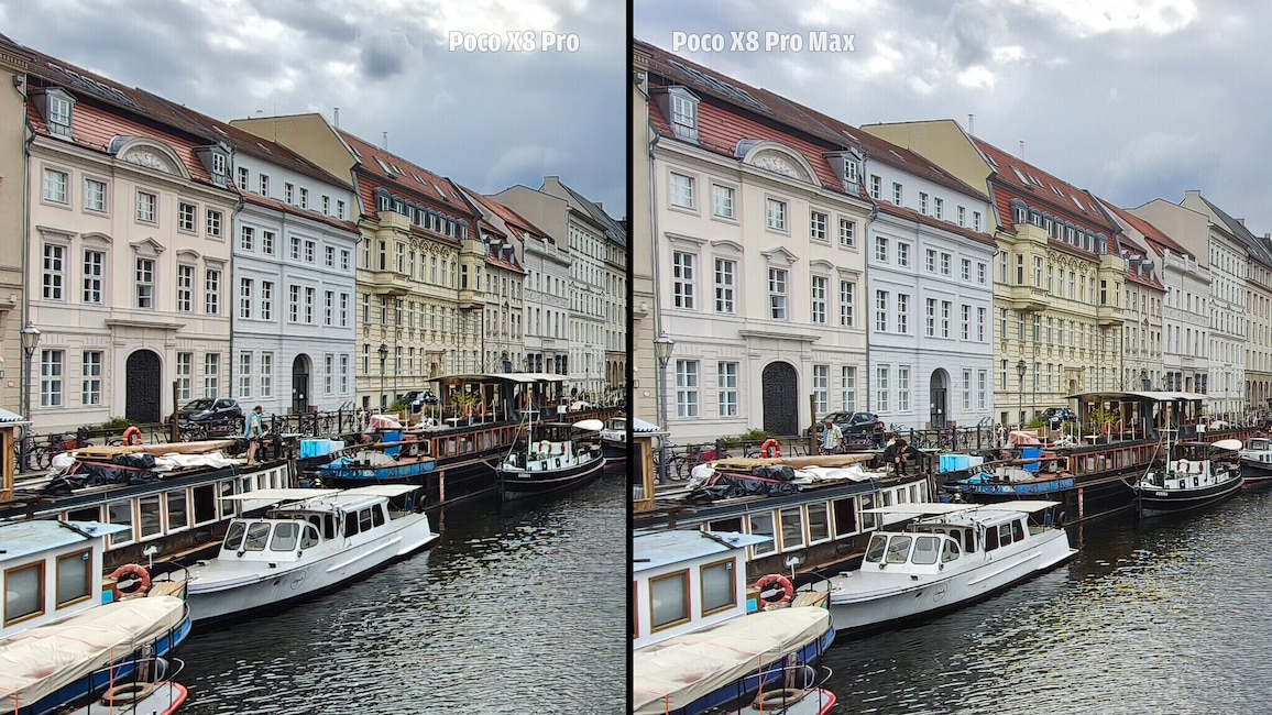 Fotovergleich Ultraweitwinkel Poco X8 Pro und Poco X8 Pro Max