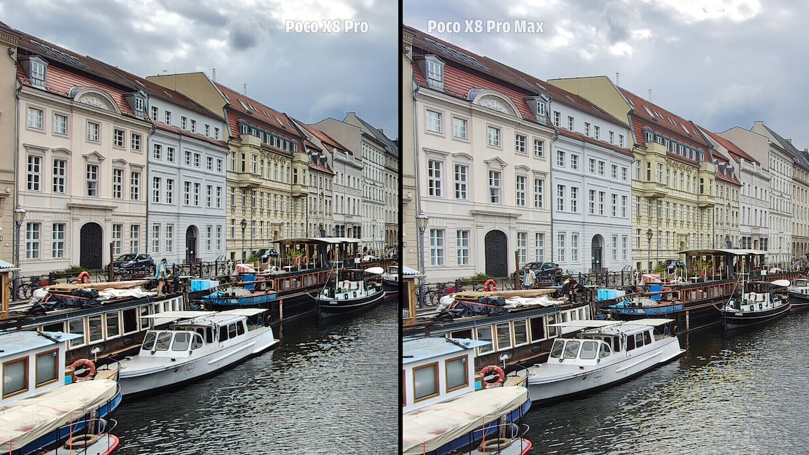 Fotovergleich Ultraweitwinkel Poco X8 Pro und Poco X8 Pro Max