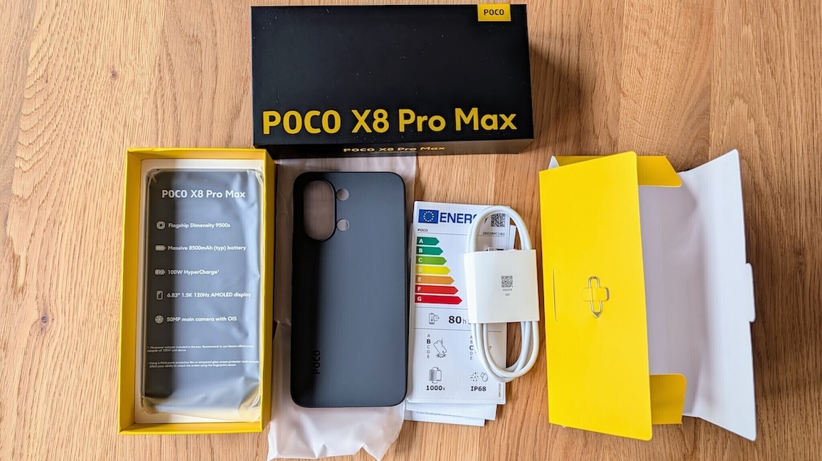 Poco X8 Pro Max Lieferumfang