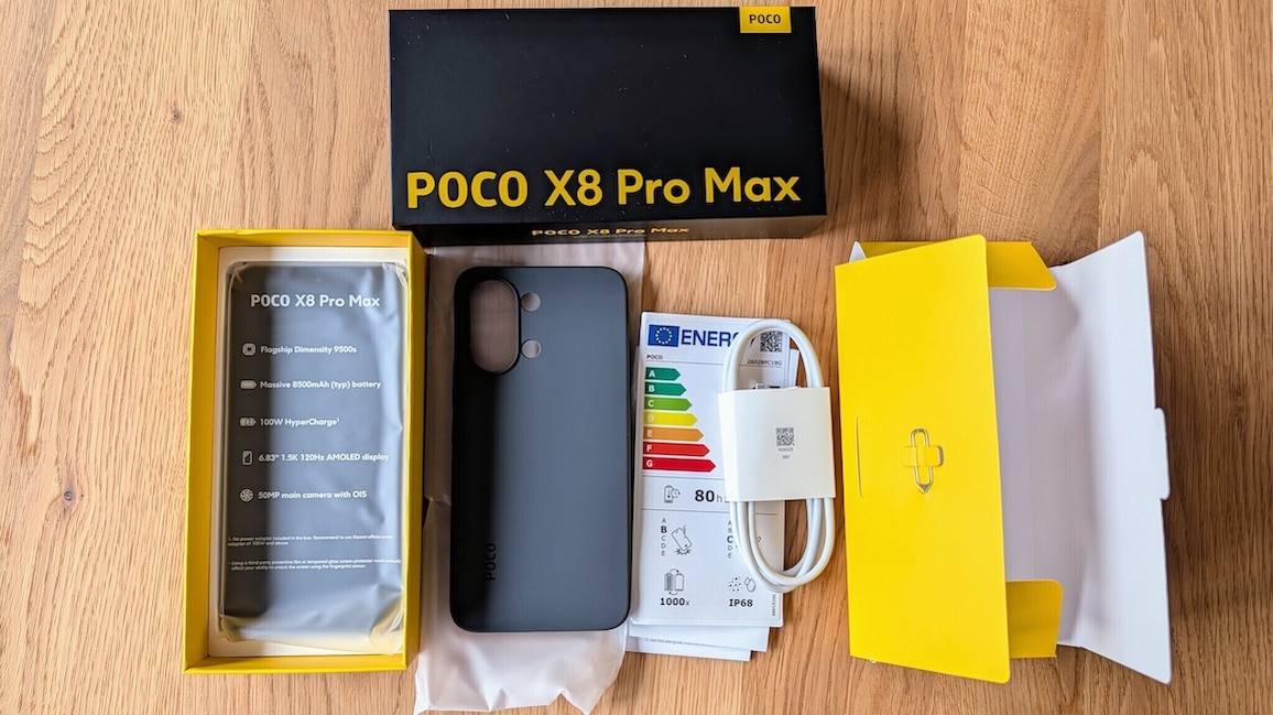 Poco X8 Pro Max Lieferumfang