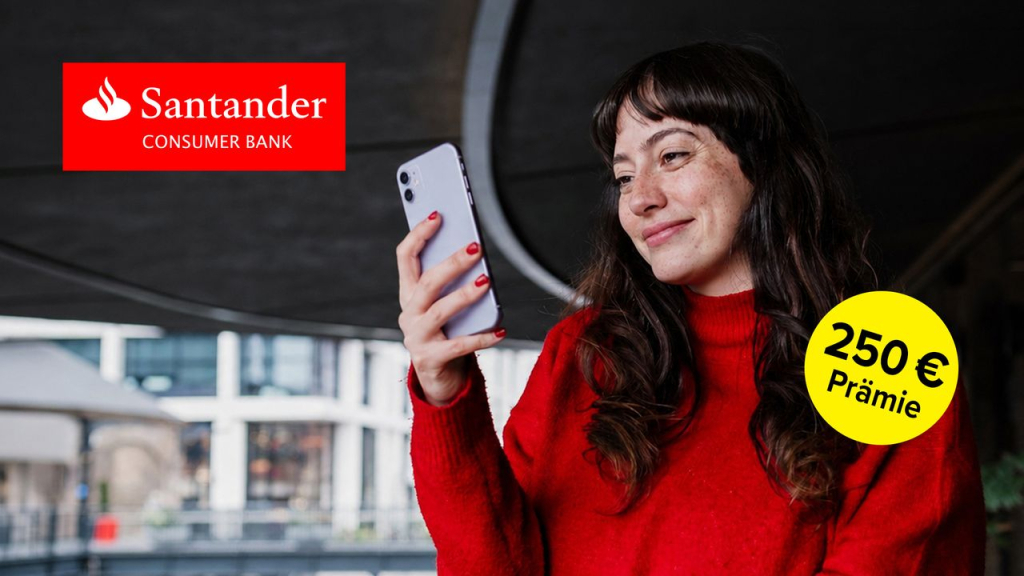 Neues Girokonto bei Santander: Neukunden erhalten bis zu 250 Euro