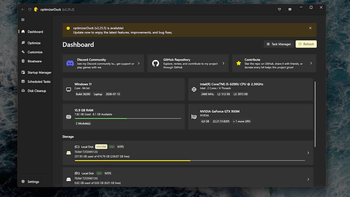 DuckOptimizer