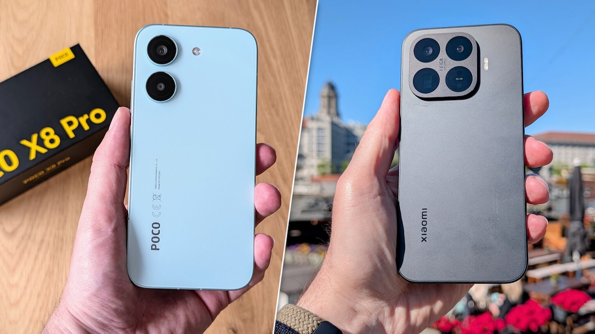 Rückseite Poco X8 Pro vs. Xiaomi 17T