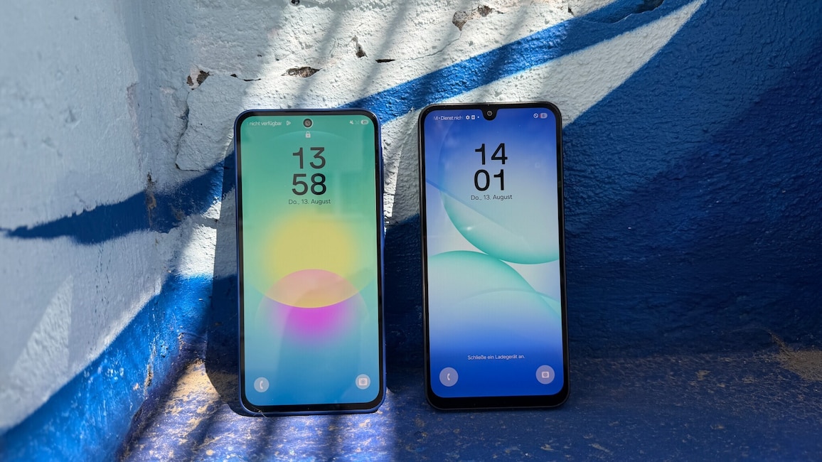 Galaxy A27 und A17: die Vorderseiten
