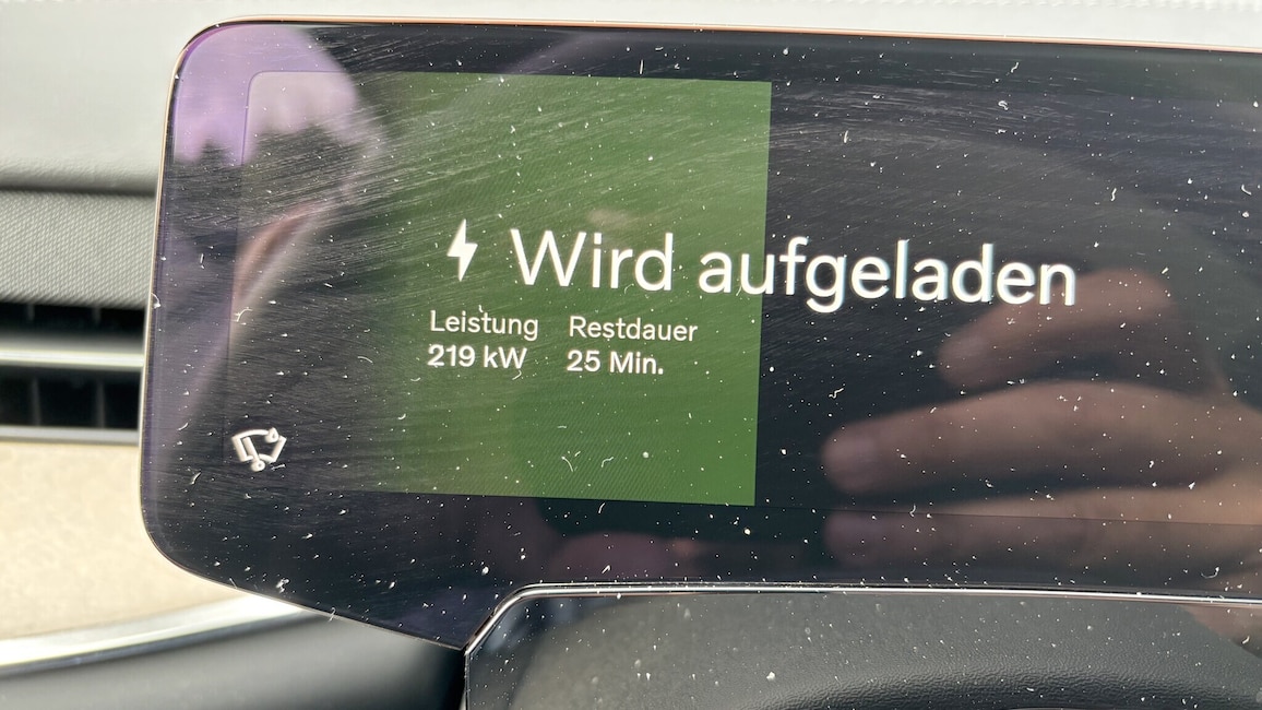 Ladeleistung des Volvo EX90