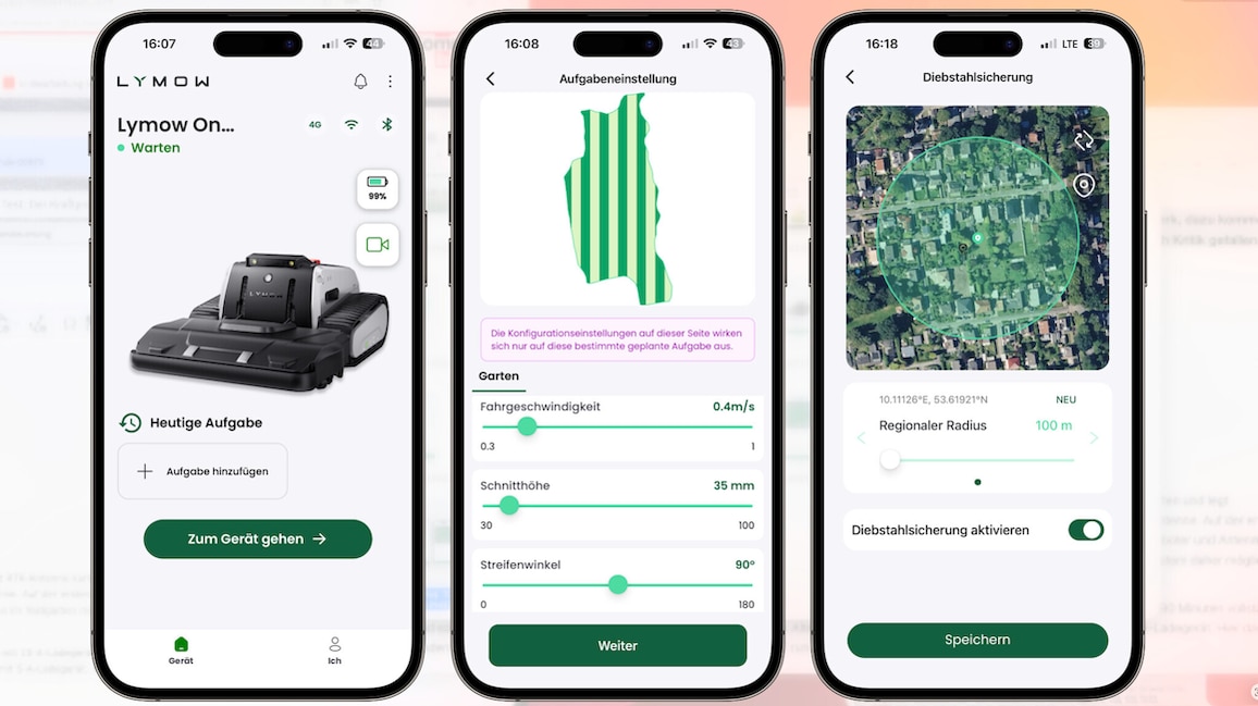 Lymow One Plus, App