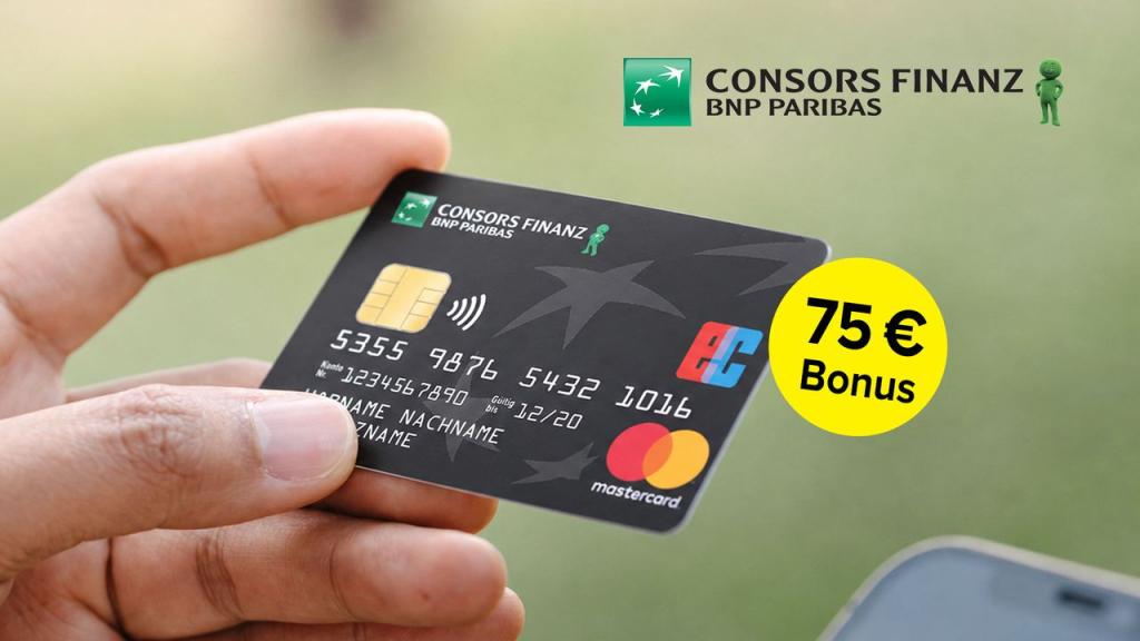 Consors Finanz Mastercard: Im September 75 Euro Bonus sichern
