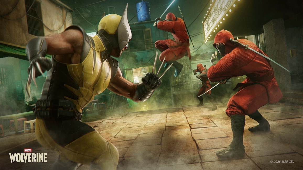Wolverine trifft auf vielfältige Gegner. Die Attacken dieser "Ninjas" erfordern ein ganz anderes Parier-Timing als die anderer Widersacher.