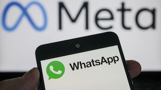 Logos von WhatsApp und von Meta