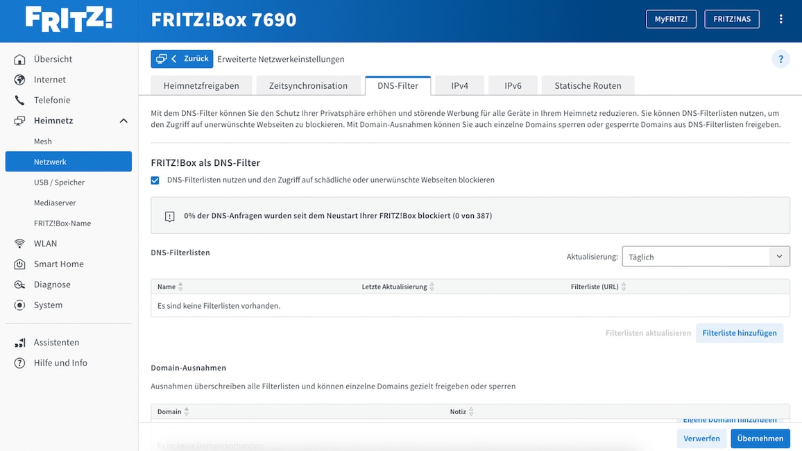 Neuer FritzBox-DNS-Filter: Mehr Sicherheit und weniger Werbung ...
